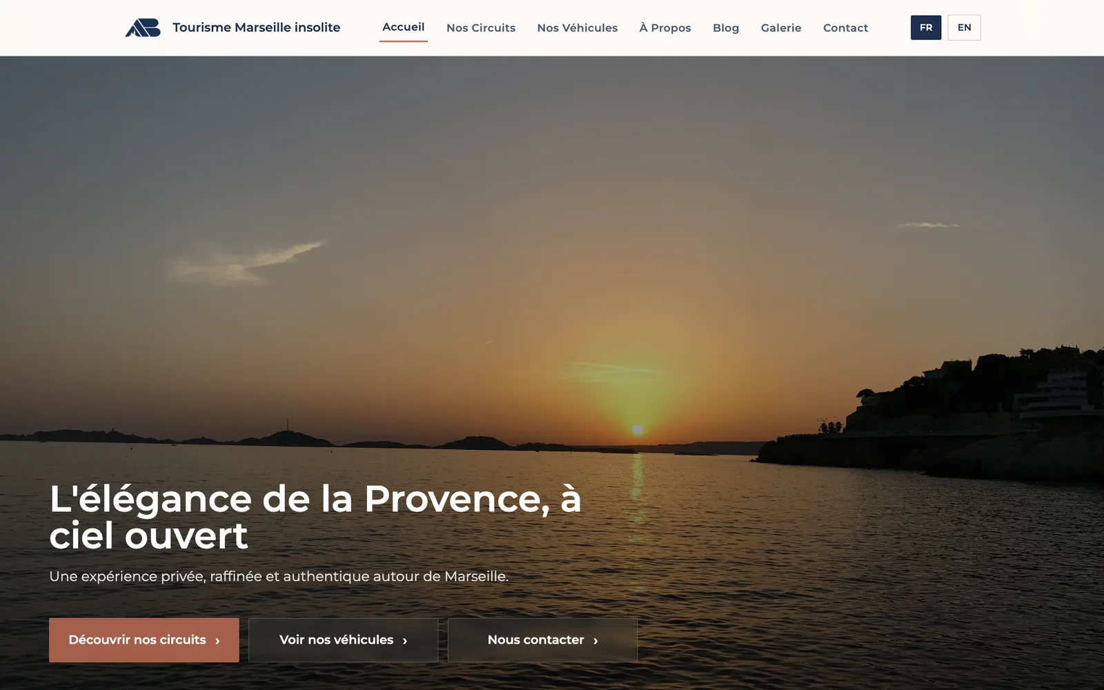 Home page of the AB Tourisme — Offbeat Marseille website