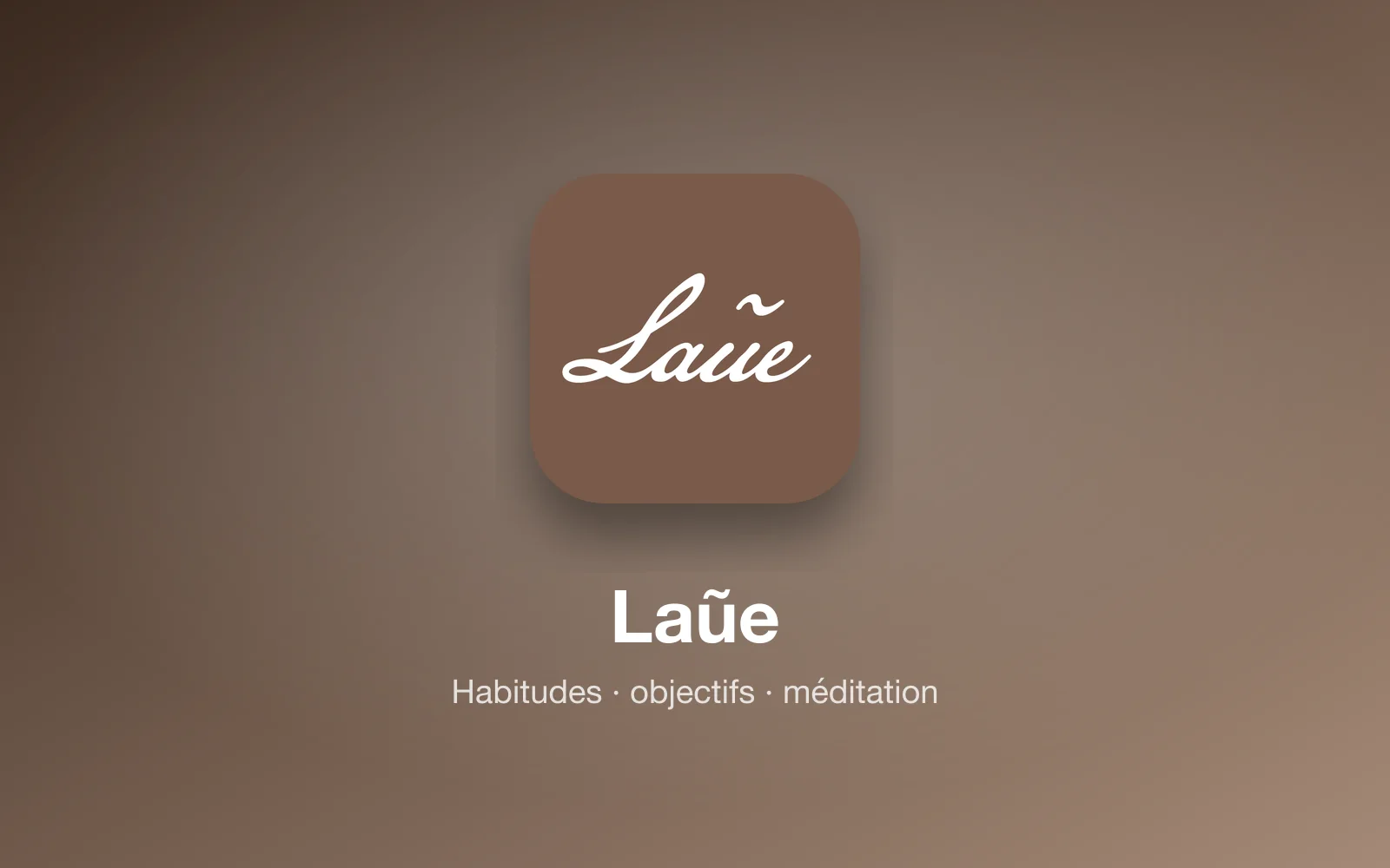 Screens from the Laũe app